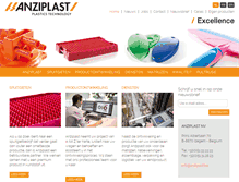 Tablet Screenshot of anziplast.be